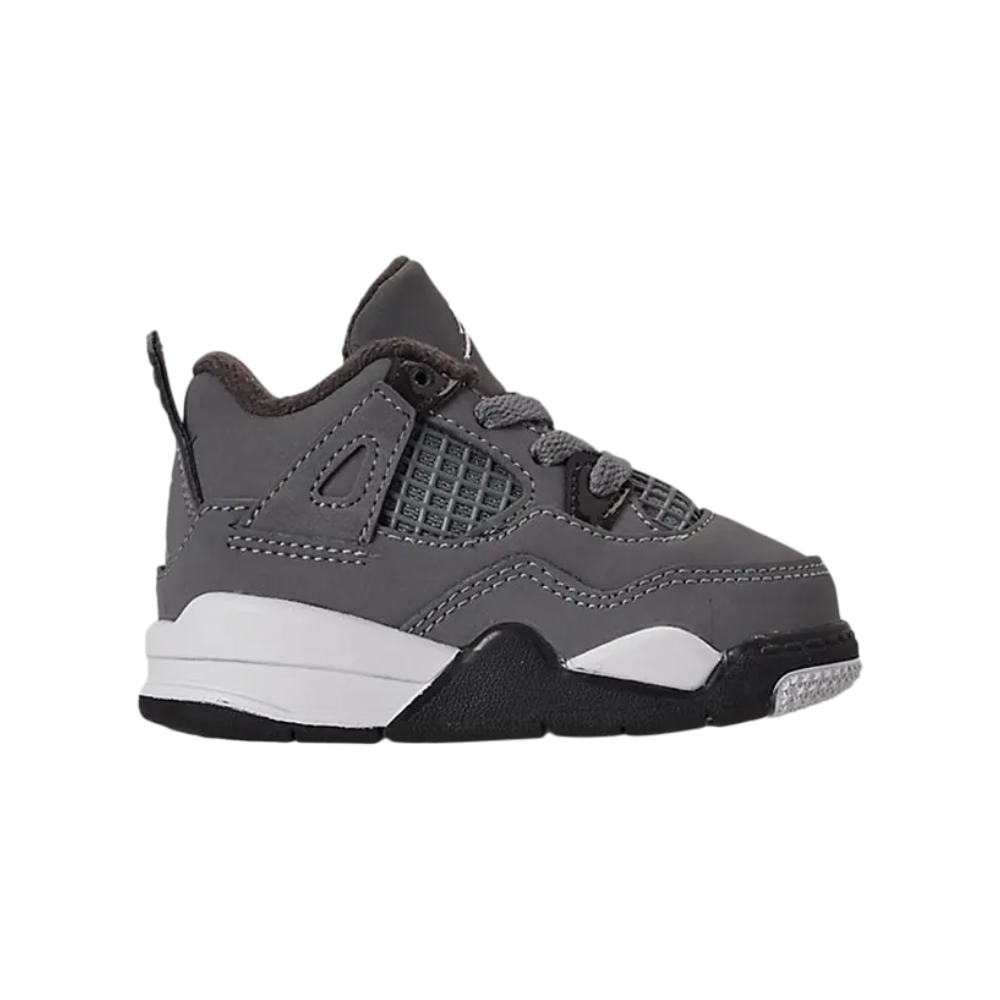 Nike Air Jordan 4 Retro TD Cool Grey Sneakers for Men - Basketball Shoes with Premium Leather & Air Cushioning - Perfect for Streetwear, Casual Outfits & Sports Performance