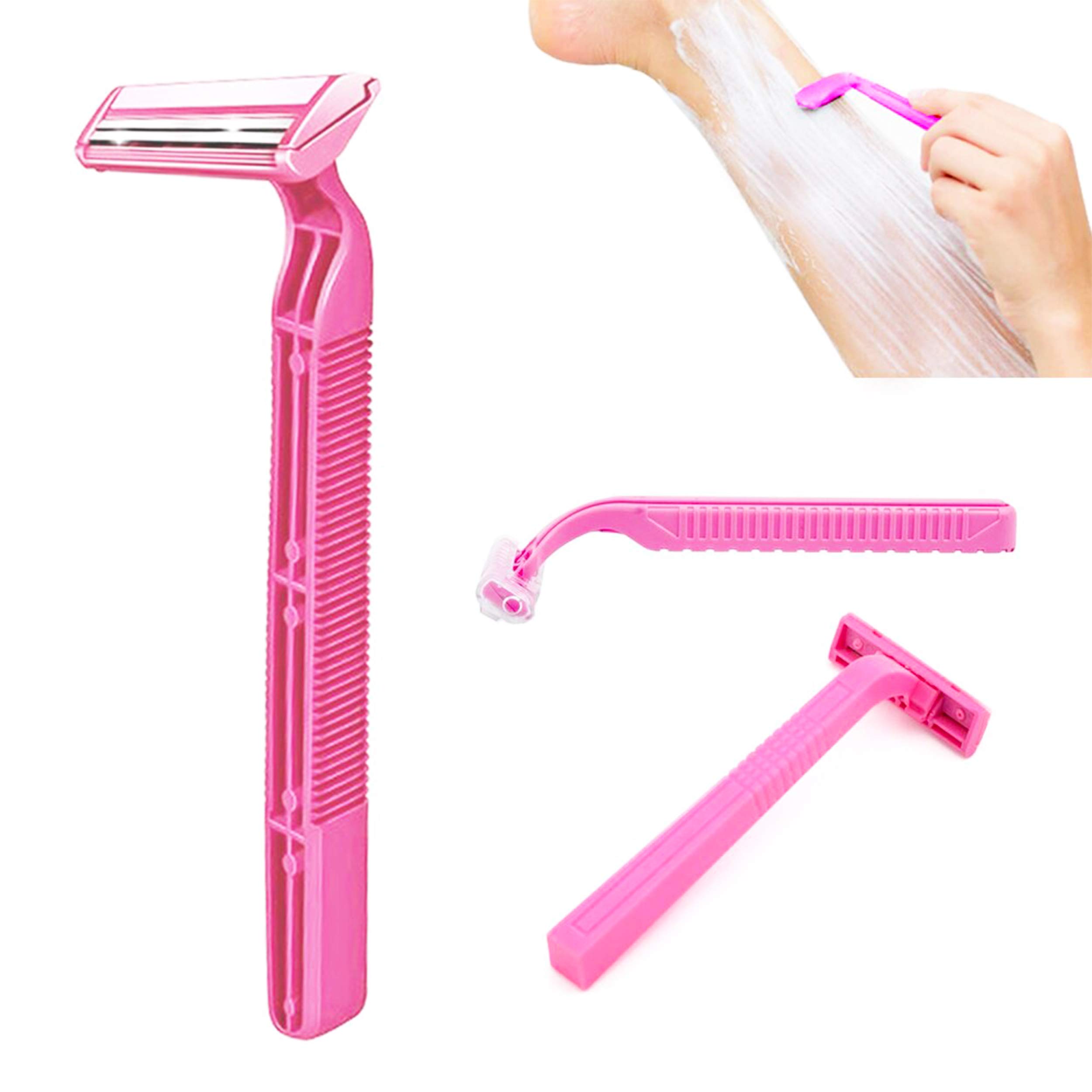 30 Pack Women's Disposable Razors - Triple Blade Comfort Coated Shavers for Smooth Legs & Underarms | Travel, Gym, Home & On-The-Go Use