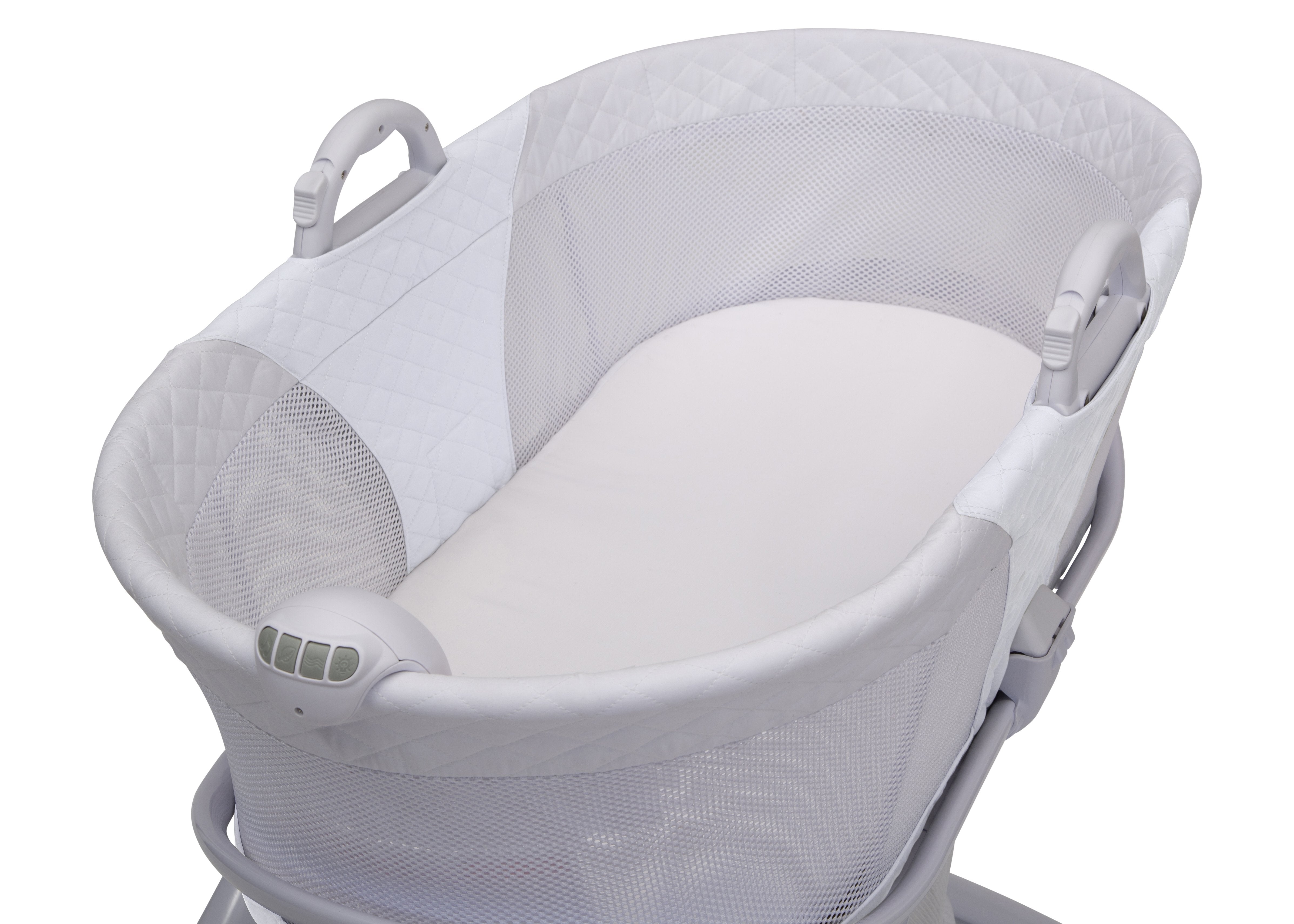 2 in 1 Moses Basket & Bedside Bassinet Sleeper for Newborns - Portable Baby Crib for Co-Sleeping, Nursery, and Travel