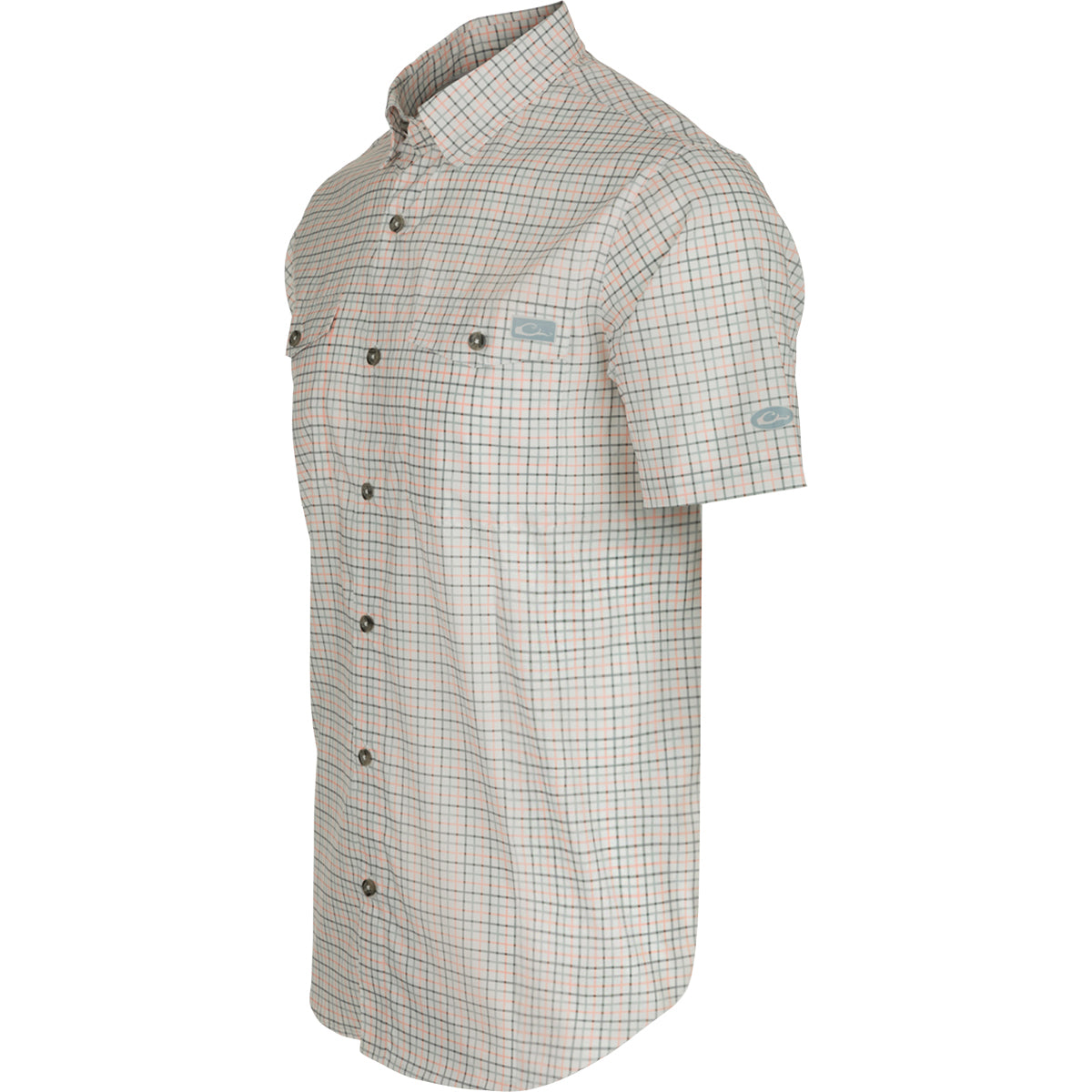 Frat Tattersall Button Down Short Sleeve Shirt for Men - Classic Plaid Casual Shirt for College, Parties & Summer Outfits