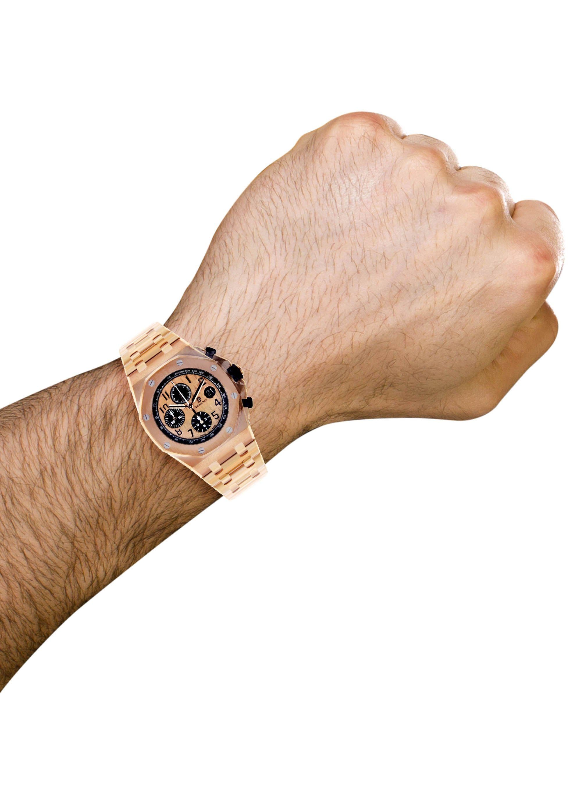 Audemars Piguet Royal Oak Offshore 18K Rose Gold Men's Luxury Watch - 42mm Automatic Chronograph for Business & Formal Occasions