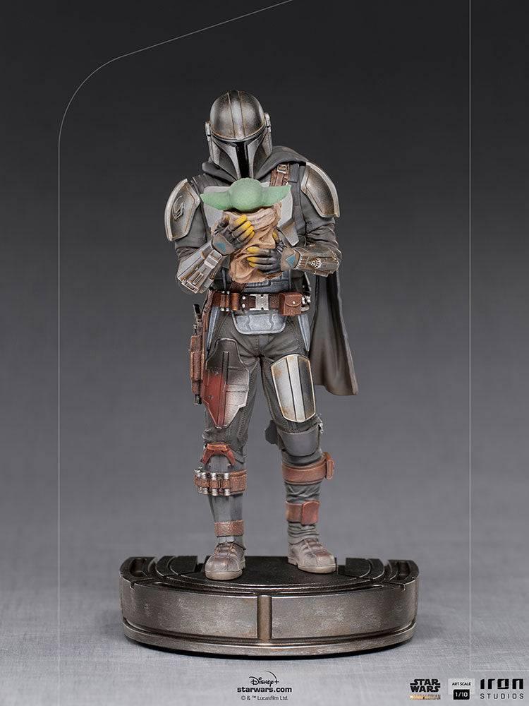 Iron Studios The Mandalorian & Grogu BDS Art Scale 1/10 Statue - Premium Collectible Figure for Star Wars Fans, Home Display & Gift Idea