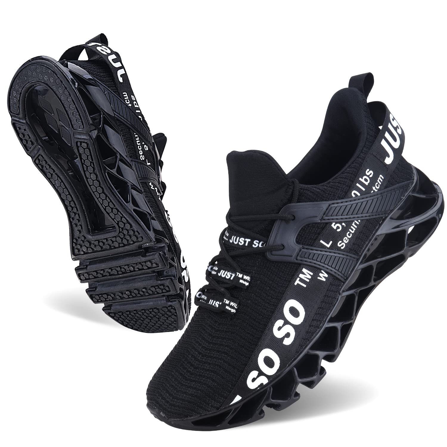 WONESION Men's Breathable Walking Tennis Running Shoes - Lightweight Blade Fashion Sneakers for Gym, Workout & Casual Wear