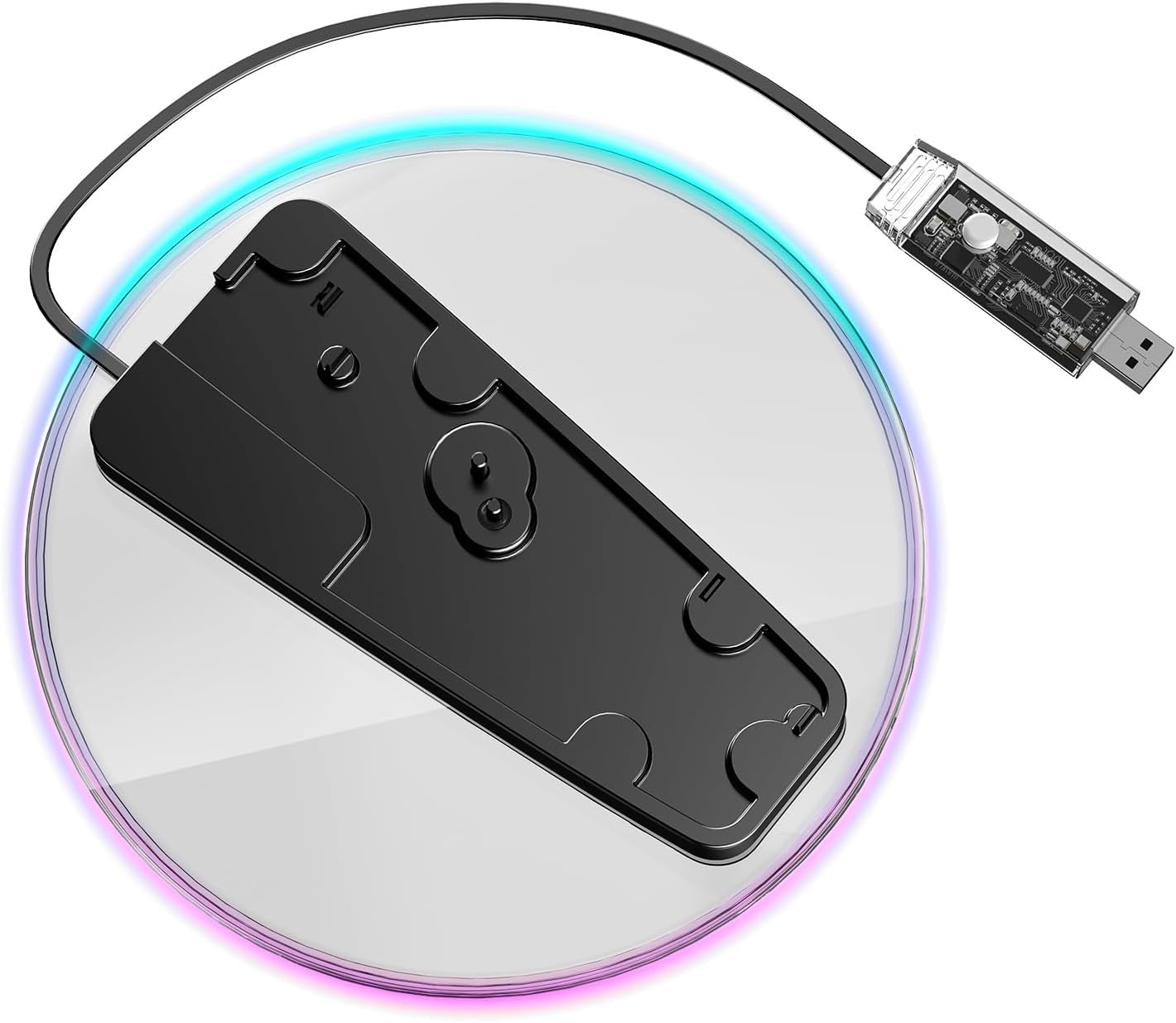 PS5 Vertical Stand with 7 RGB Lights - Compatible with PS5 Slim, Digital & Disc Edition, Base Bracket Accessories for PlayStation 5 Pro | Perfect for Gaming Setup & Display
