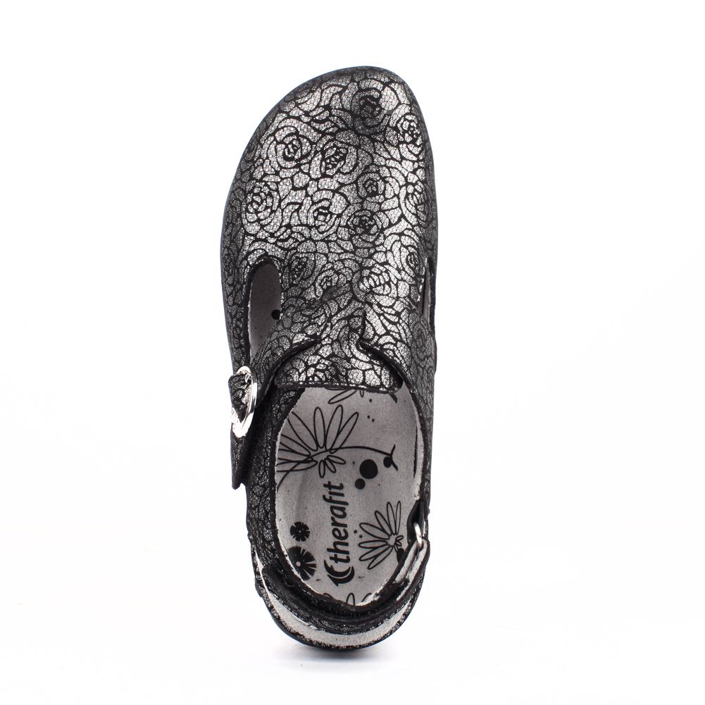 Chloe Women's Adjustable Leather Clog Sandals - Comfortable Slip-On Shoes for Casual Wear & Home Use
