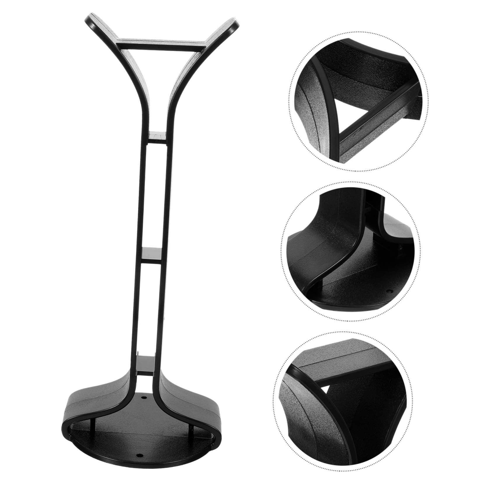 Levemolo Flat Base Headphone Stand - Durable Desk Organizer for Headphones & Earphones - Perfect for Gaming, Office & Home Workspace Setup