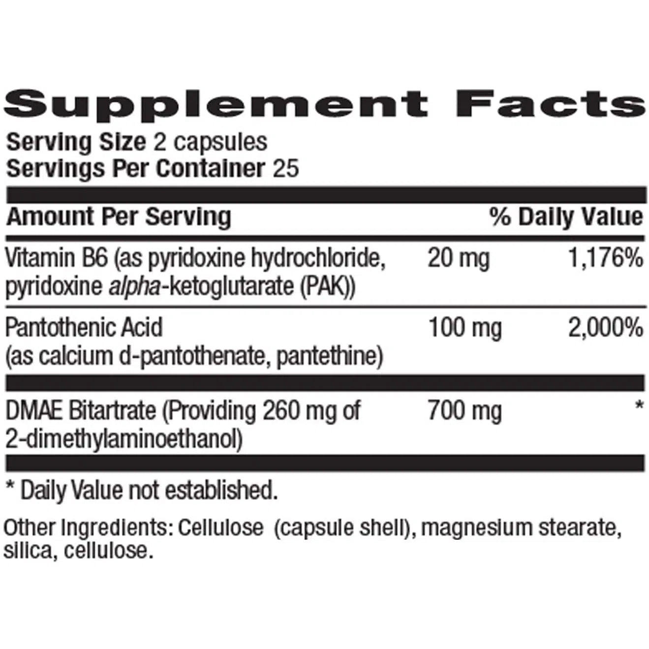 Country Life Coenzymized DMAE Supplement - Supports Brain Health, Memory & Focus - Vegan, Non-GMO - Ideal for Students, Professionals & Mental Clarity