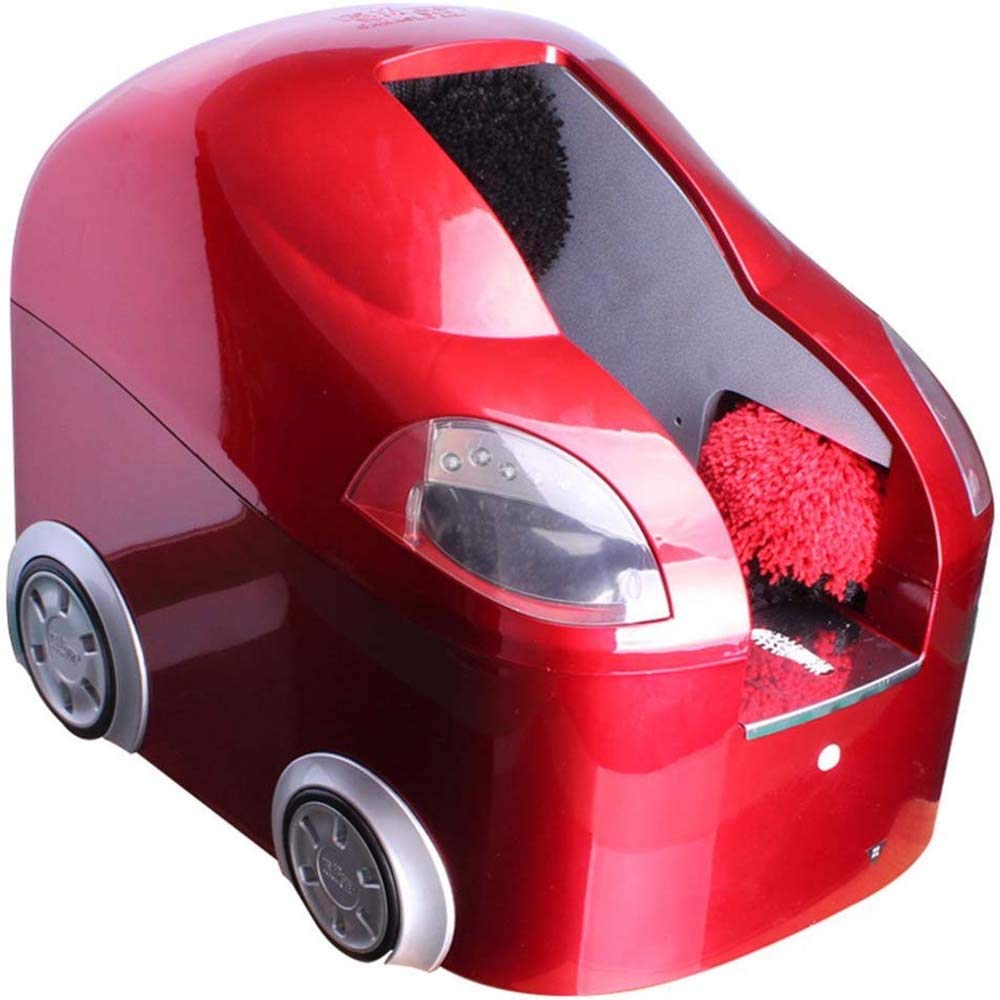 Automatic Electric Shoe Polisher & Cleaner - Dual Motor Vertical Shoe Shine Machine with Sensor for Household Use | Perfect for Leather, Suede & Dress Shoes - Quick & Effortless Shoe Care at Home or Office