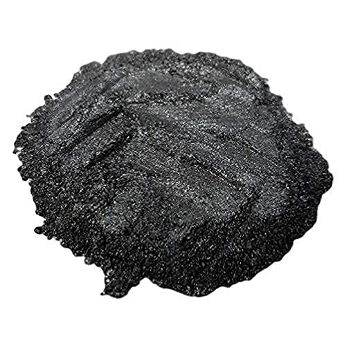 Premium Black Metallic Mica Powder for Epoxy Resin, Jewelry Making & DIY Crafts - Vibrant Pigment for Tumblers, Casting Resin, Soap Making & Art Projects - Create Stunning Metallic Effects Easily - Perfect for Home Decor, Gift Making & Creative Arts