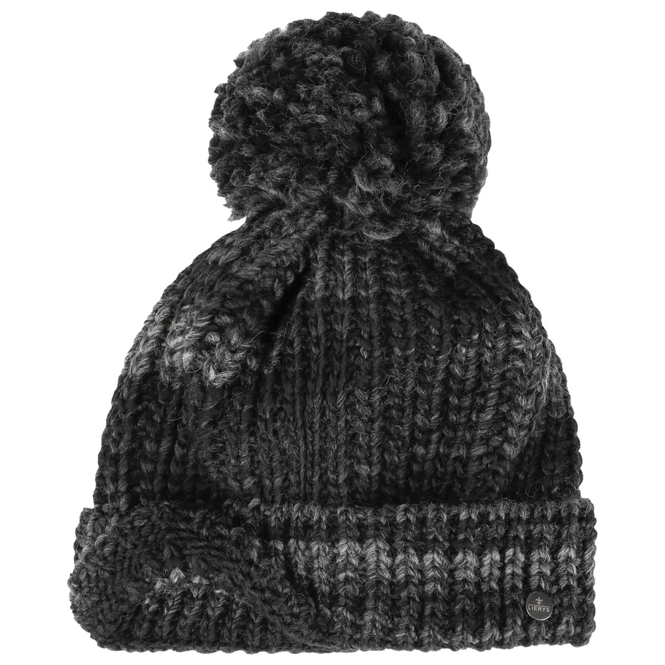 Lierys Finja Bobble Hat - Warm Winter Knit Beanie for Women & Men - Cozy Cable Knit Pom Pom Hat for Cold Weather - Perfect for Skiing, Snowboarding & Outdoor Activities
