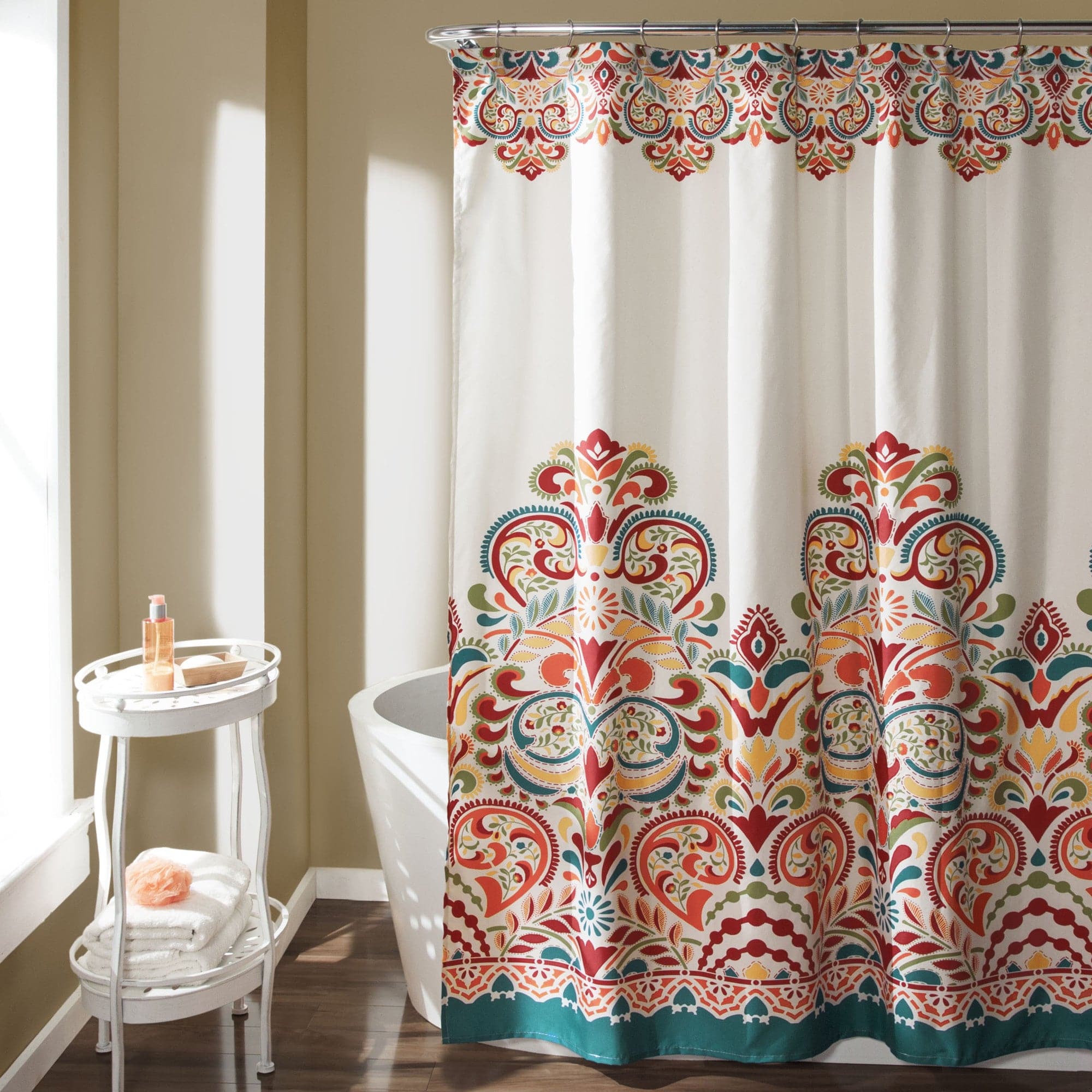 Clara Waterproof Shower Curtain - Elegant Bathroom Decor for Modern Homes | Perfect for Bathrooms, Showers & Spa Retreats