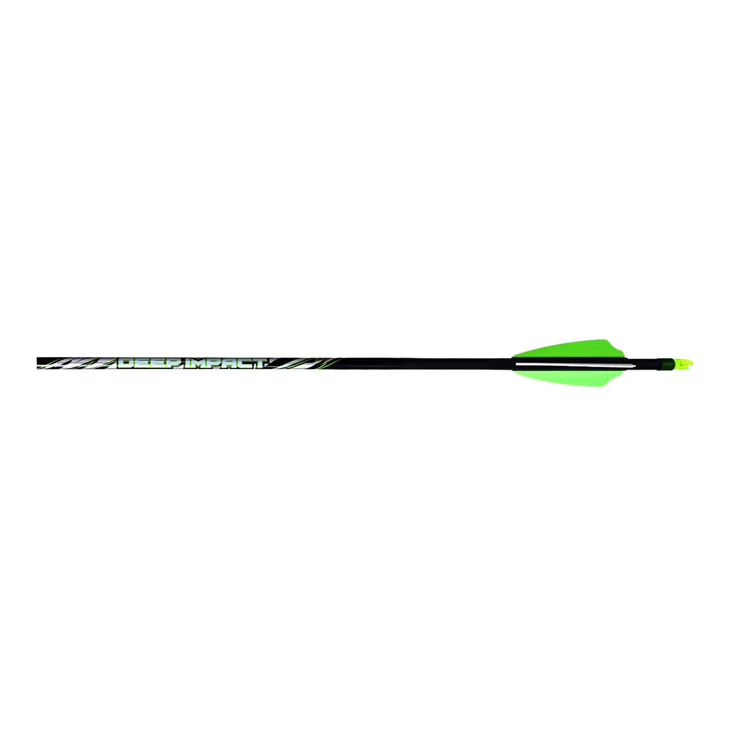 Black Eagle Deep Impact V2 Fletched Arrows (.001) - High Precision Carbon Arrows for Target Shooting & Hunting | Perfect for 3D Archery & Outdoor Sports