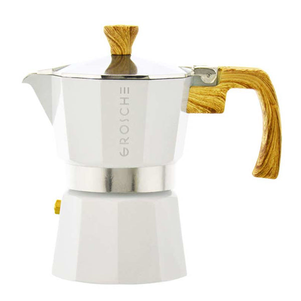 GROSCHE Milano Stovetop Espresso Maker - 3 Cup Italian Coffee Pot for Gas & Electric Stoves - Perfect for Home, Office & Camping Coffee Brewing