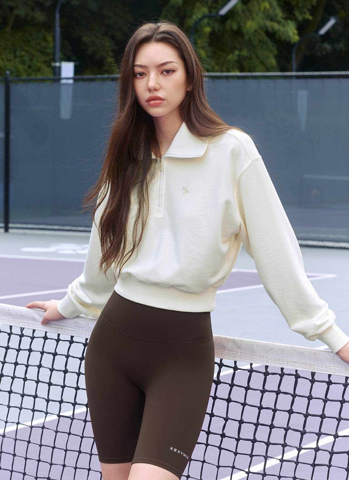 Custom Logo High Neck Zip Up Sweatshirt for Women & Men - Trendy Pullover Hoodie for Gym, Workout & Casual Wear