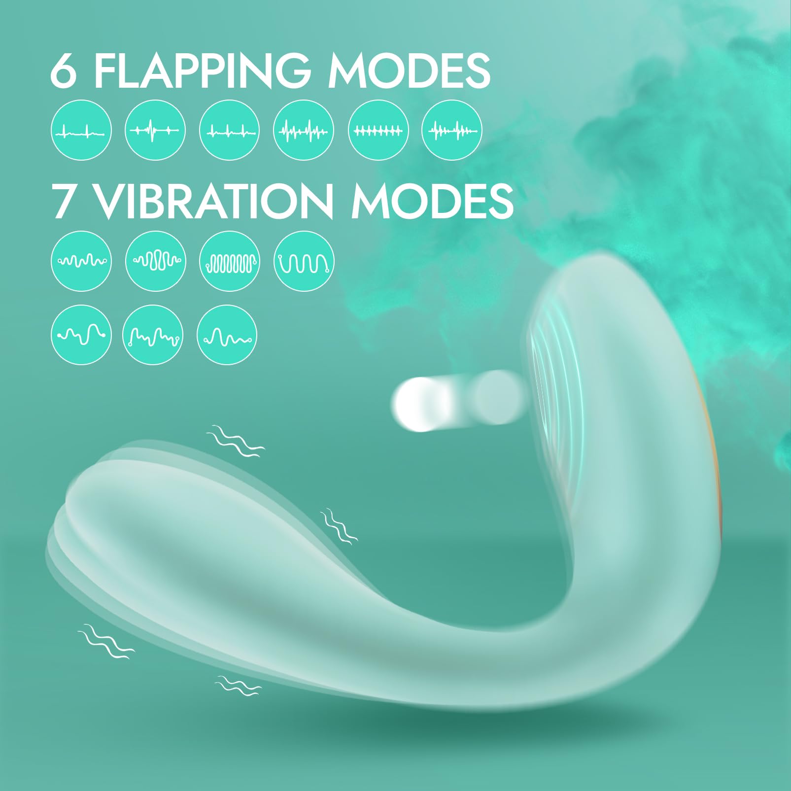 UTIMI Dual Stimulation Vibrator for Women - 6 Flapping & 7 Vibration Modes with Remote Control, G Spot and Clitoral Stimulator, Adult Sex Toy for Couples - Perfect for Romantic Nights and Solo Play