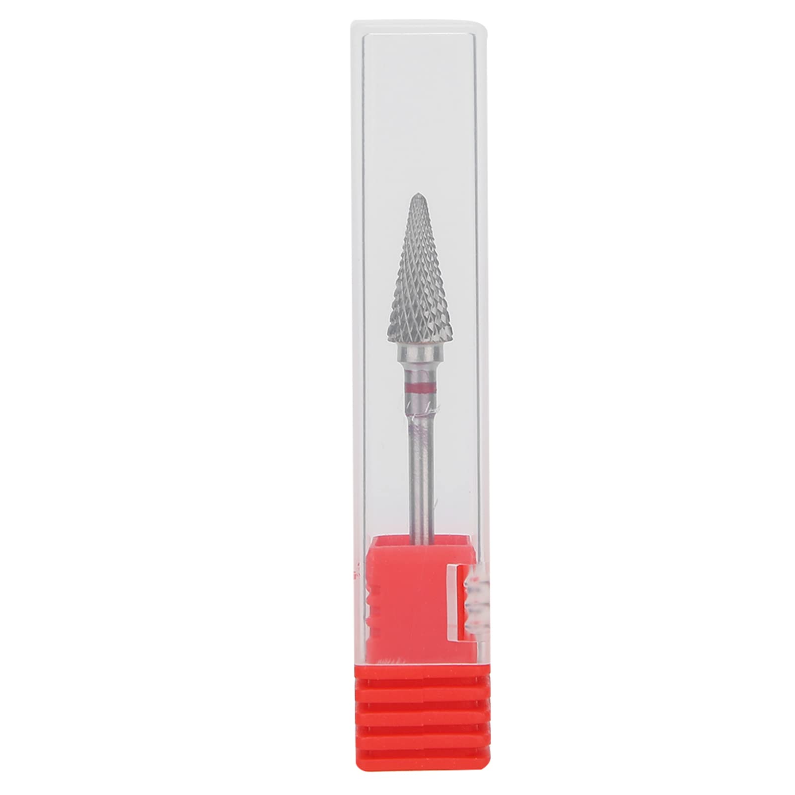 Tungsten Steel Manicure Drill Bits for Nail Art - Pedicure & Manicure Grinding Heads (Red) - Perfect for Salon & Home Use
