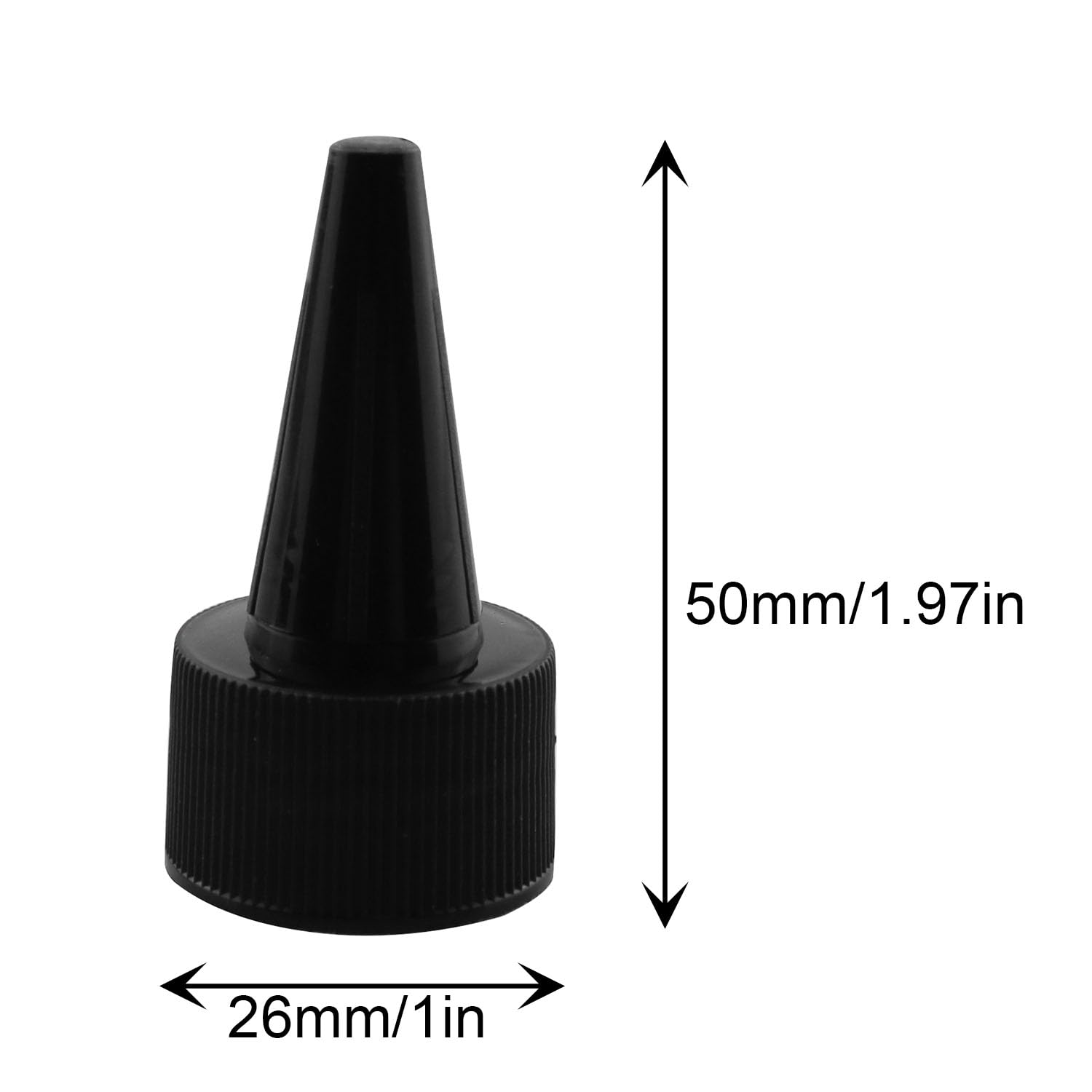 20PCS 20-Thread Twist Top Caps - Replacement Dispensing Caps for Squeeze Bottles & Angelus Paint Bottles - Perfect for Art Supplies, DIY Crafts, and Cosmetic Containers