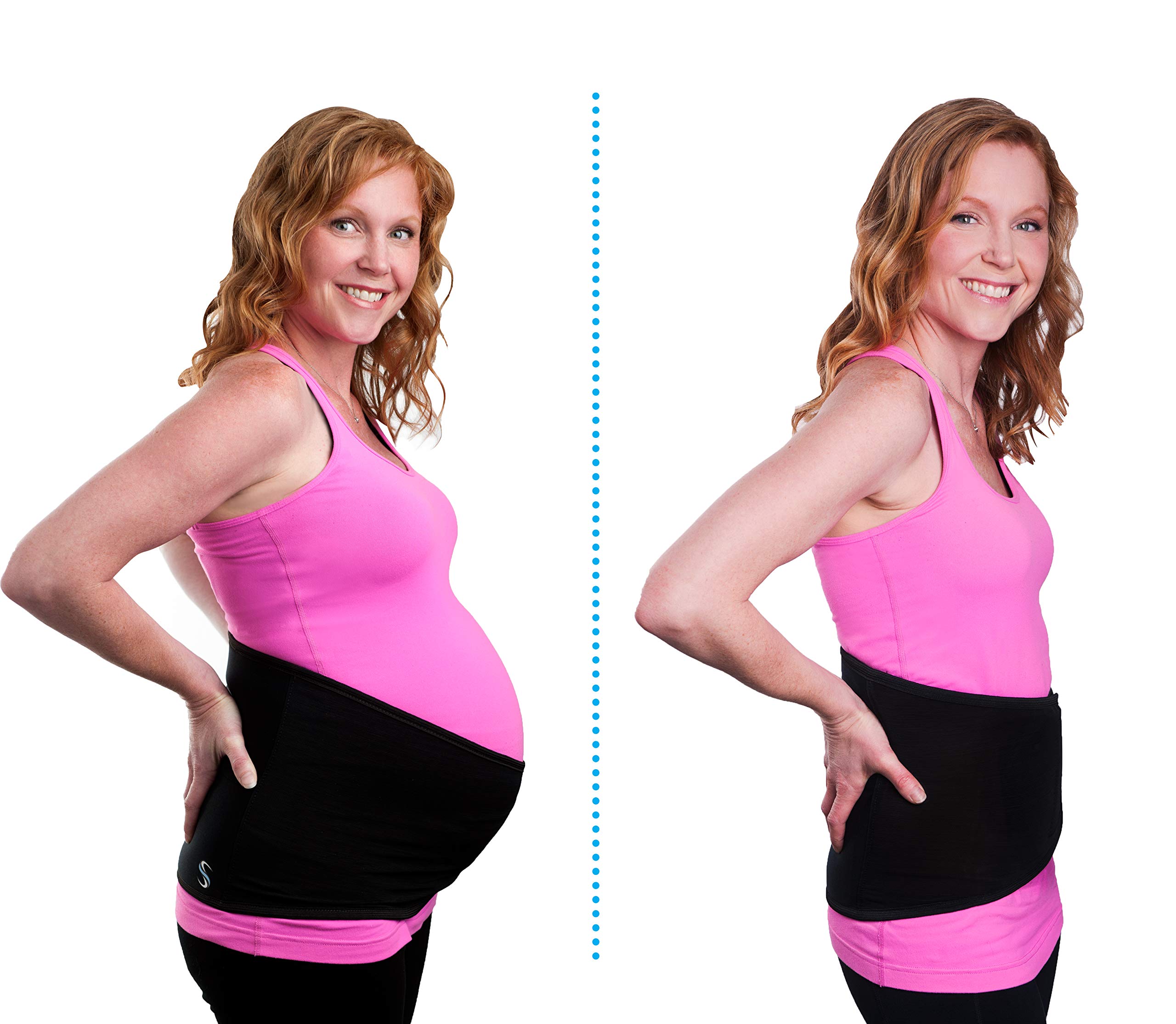 Best Maternity Support Belt & Postpartum Belly Band with 2 Ice & Heat Therapy Packs - Relief Back Pain for Pregnant Women (Size S/M) - Perfect for Pregnancy Comfort & Post Delivery Recovery