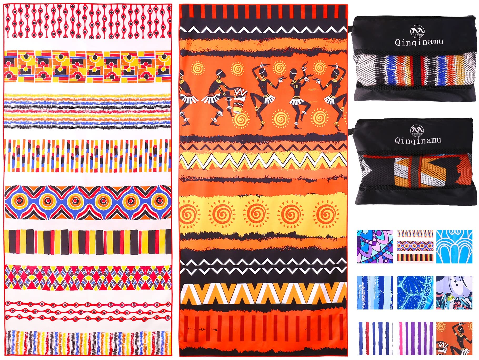 2 Pack Extra Large Microfiber Beach Towels 71
