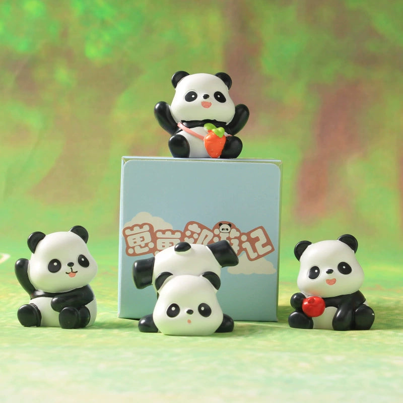 Panda Picnic Bean Blind Box - Cute Collectible Miniature Figures for Kids & Adults - Perfect for Party Favors, Gifts, and Home Decor