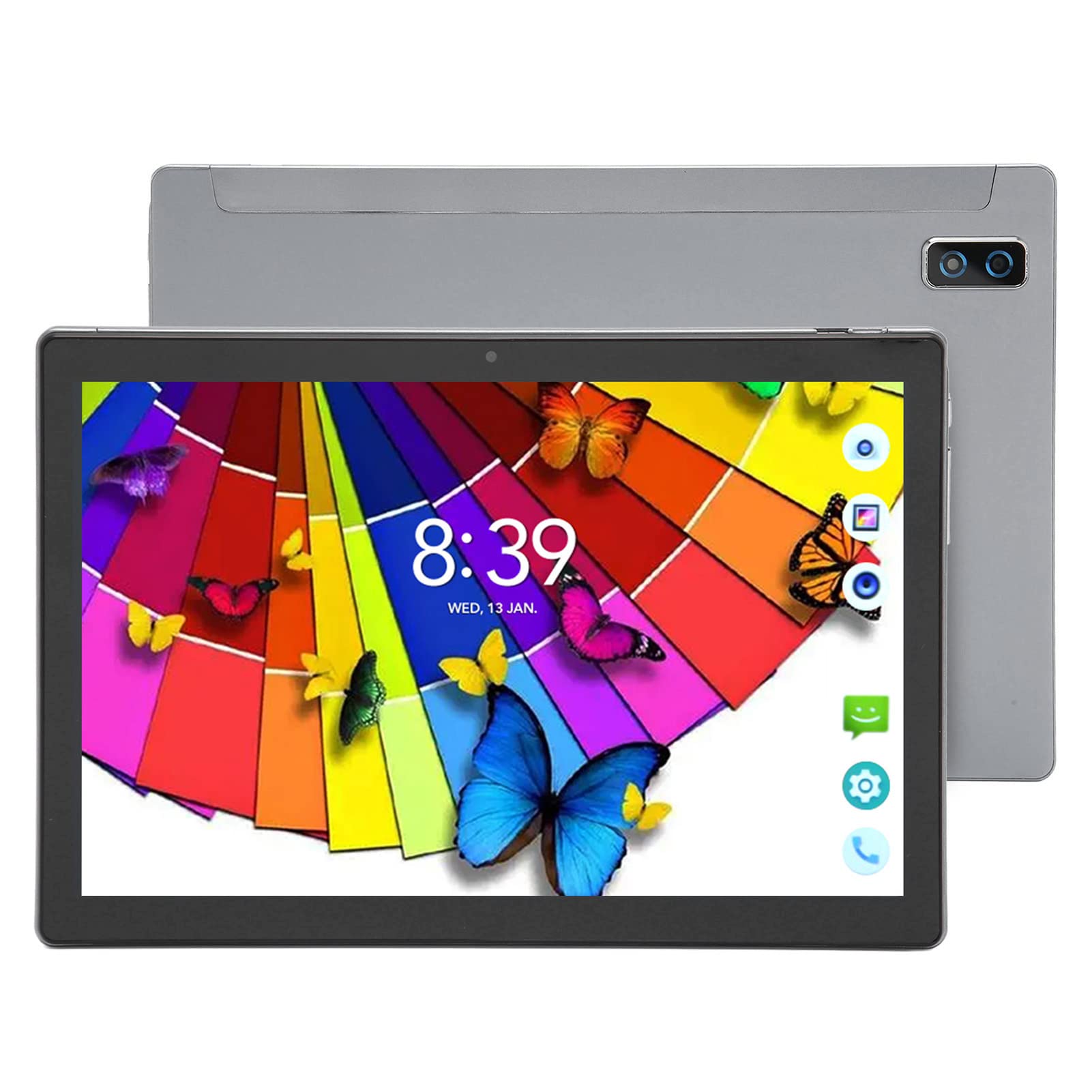 10 Inch Tablet PC with 8800mAh Battery & Dual Camera - Portable Office Tablet for Business Professionals (Grey) | Perfect for Remote Work, Video Calls & Productivity On-The-Go