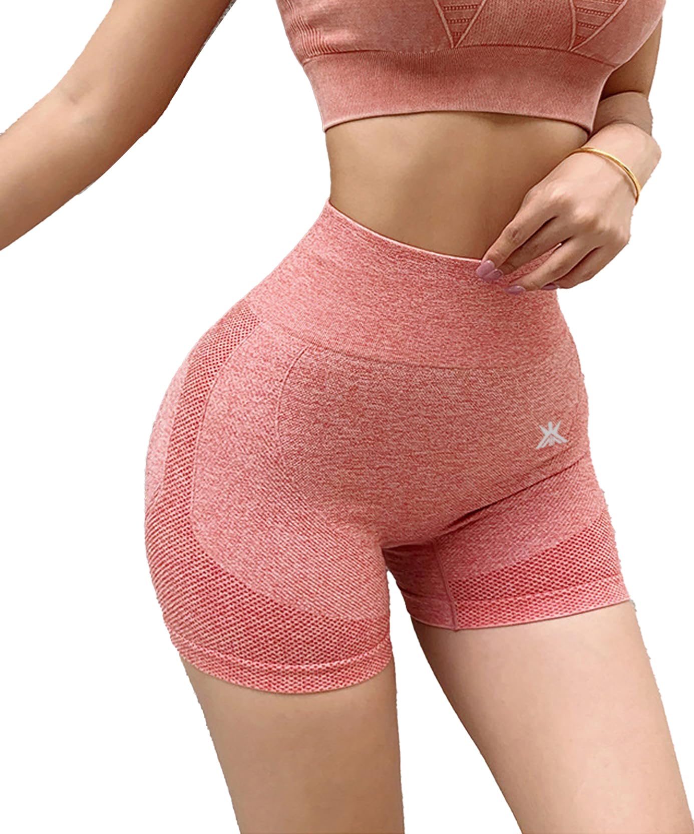 Kobo Women's High Waist Workout Shorts - 4-Way Stretch Gym & Yoga Tights - Squat-Proof Cardio Shorts for Women | Perfect for Gym, Running, Yoga & Home Workouts