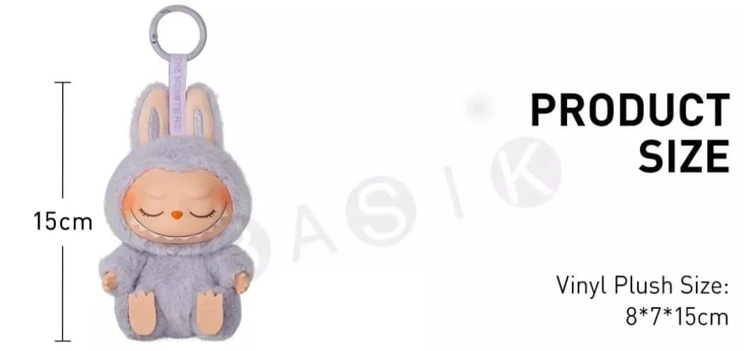 2-in-1 Plush Doll Keychain Set - Cute Sitting Pose Collectible Toy for Bags, Gifts & Home Decor