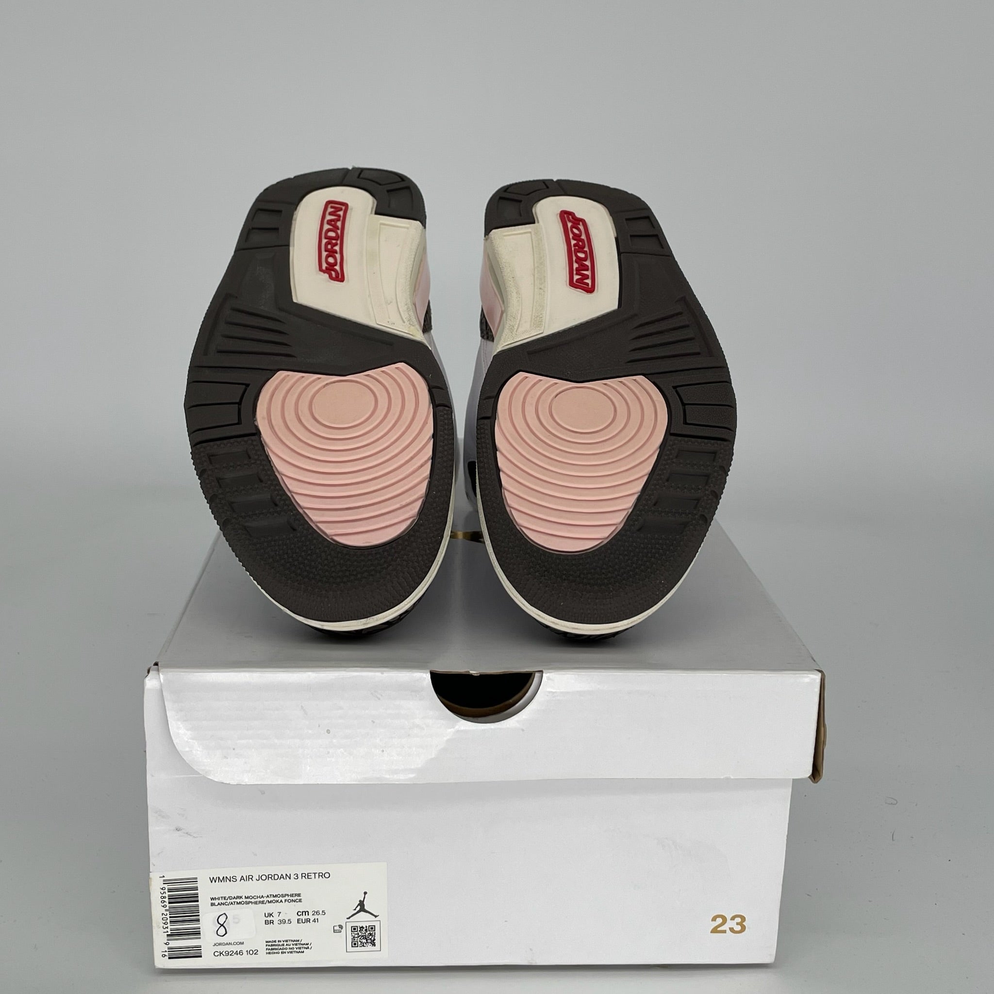AIR JORDAN 3 NEAPOLITAN Men's Basketball Shoes - Size 8 (CK9246-102) - Retro Style Sneakers for Casual Wear, Sports & Street Fashion