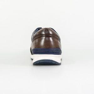 Cavani Portland Navy/Brown Men's Casual Sneakers - Comfortable Walking Shoes for Everyday Wear, Gym & Travel