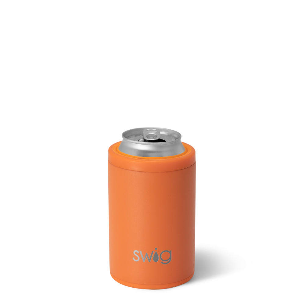 12oz Orange Can & Bottle Cooler - Insulated Sleeve for Beer, Soda & Energy Drinks - Perfect for Beach, Picnics & Outdoor Parties