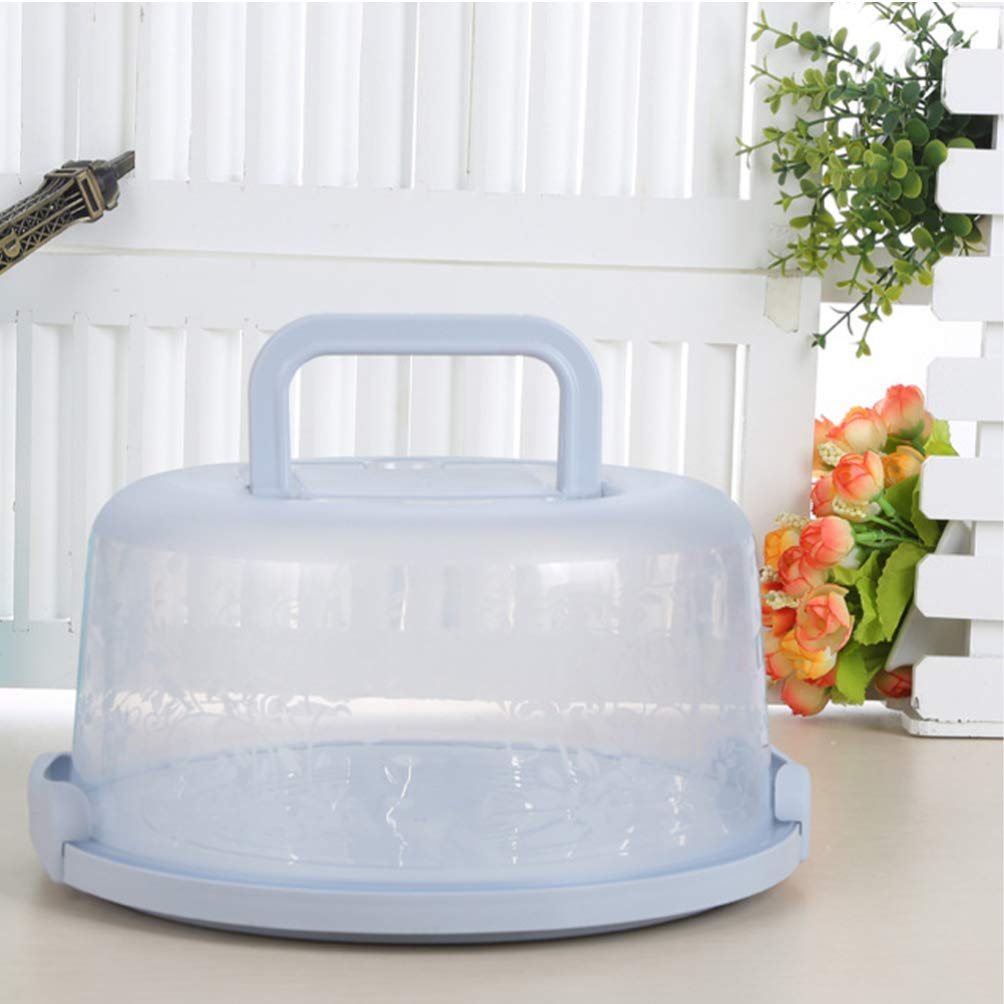 UPKOCH Clear Plastic Cake Container with Handle - Airtight Refrigerator Storage Box for Cakes, Fruits, Meat & Vegetables | Perfect for Bakery, Party Desserts & Food Prep
