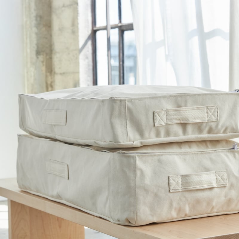 Natural Canvas Storage Bag - Eco-Friendly Cotton Organizer for Home, Travel & Office | Perfect for Clothes, Toys & Accessories