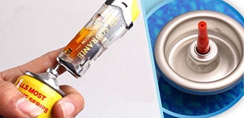 ADD GEAR Butane Gas Aerosol Valves - 10 Pack | Lighter Gas Refill Adapter & Aerosol Valve for Butane Lighters | Perfect for Refilling Torch Lighters, Camping Stoves & Outdoor Cooking Equipment