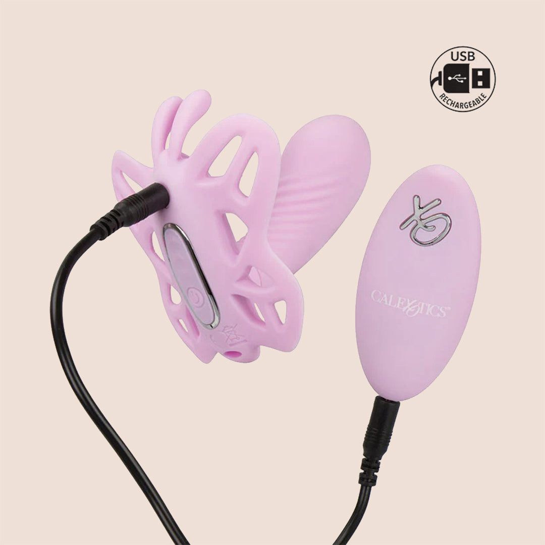 Venus Butterfly® Silicone Remote Control Vibrator | Hands-Free Dual Stimulation Clitoral & G-Spot Massager for Women | Perfect for Couples Play & Solo Pleasure