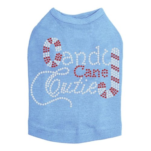 Cute Candy Cane Dog Tank Top - Holiday Pet Apparel in Multiple Colors - Perfect for Christmas Photos & Festive Outfits