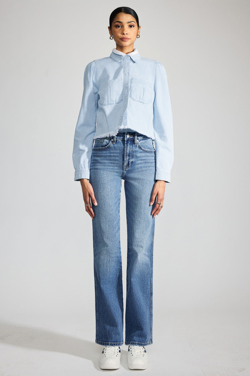 Freya Premier Ultra High Rise Bootcut Jeans for Women – Stretch Denim, Comfort Fit, Flattering Bootcut Style – Perfect for Casual Wear, Office & Night Out