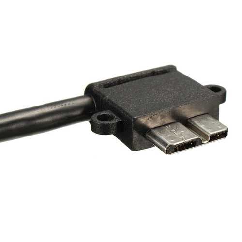 90 Degree Angled Micro USB 3.0 Male to USB 3.0 Female OTG Adapter Cable - High Speed Data Transfer for Smartphones, Tablets & Laptops - Perfect for Gaming, VR & Charging in Tight Spaces