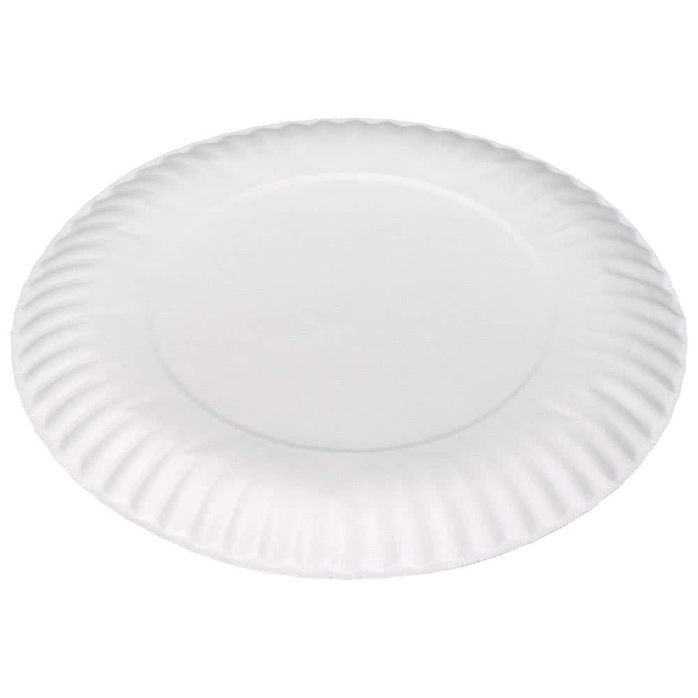 Lependor 50 Pack 7-Inch White Disposable Paper Plates - Eco-Friendly Dinnerware for Parties, Picnics & Everyday Use