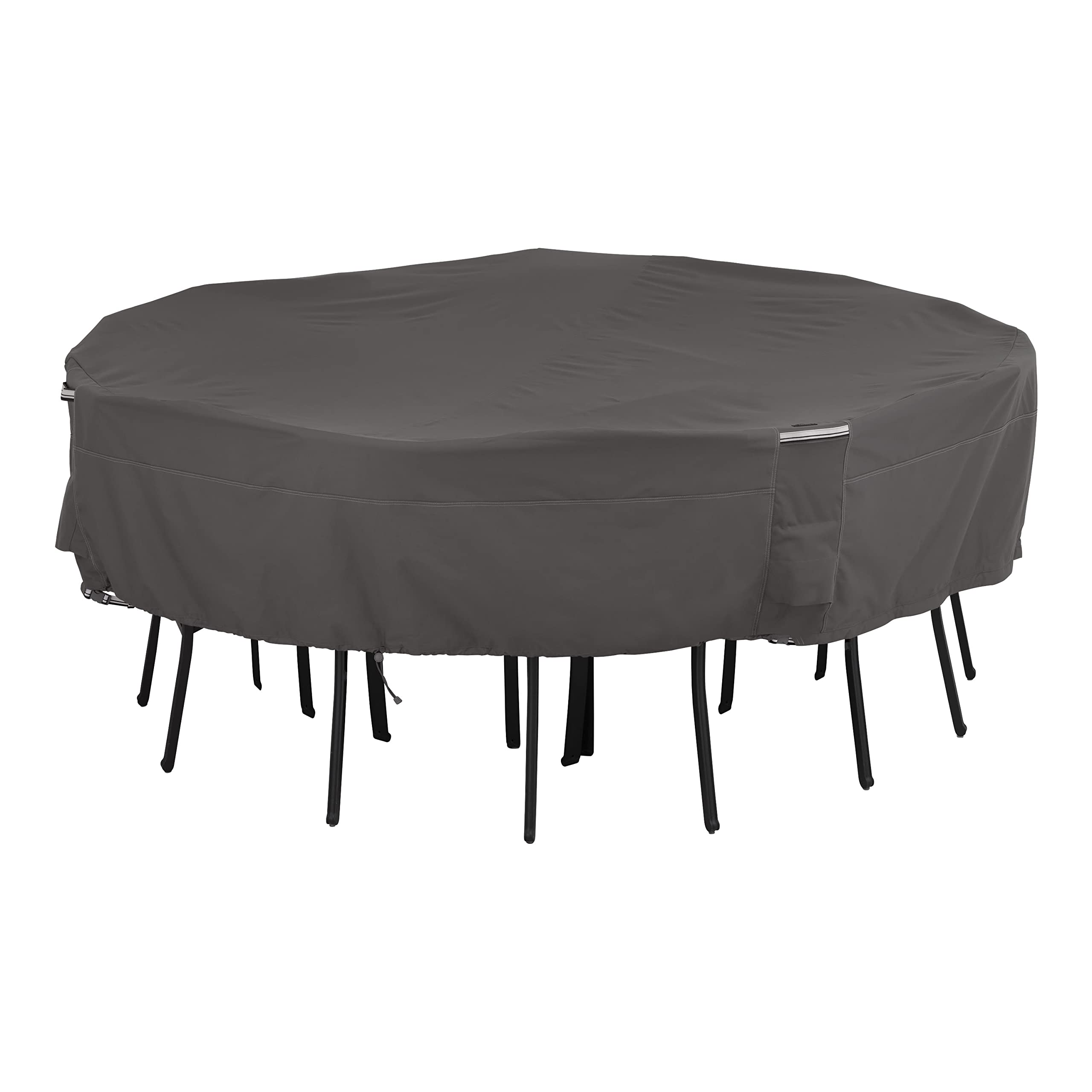 Classic Accessories Terrazzo Water-Resistant 24 Inch Round Ottoman/Coffee Table Cover - Durable Outdoor Table Protector for Patio, Deck, and Garden Furniture