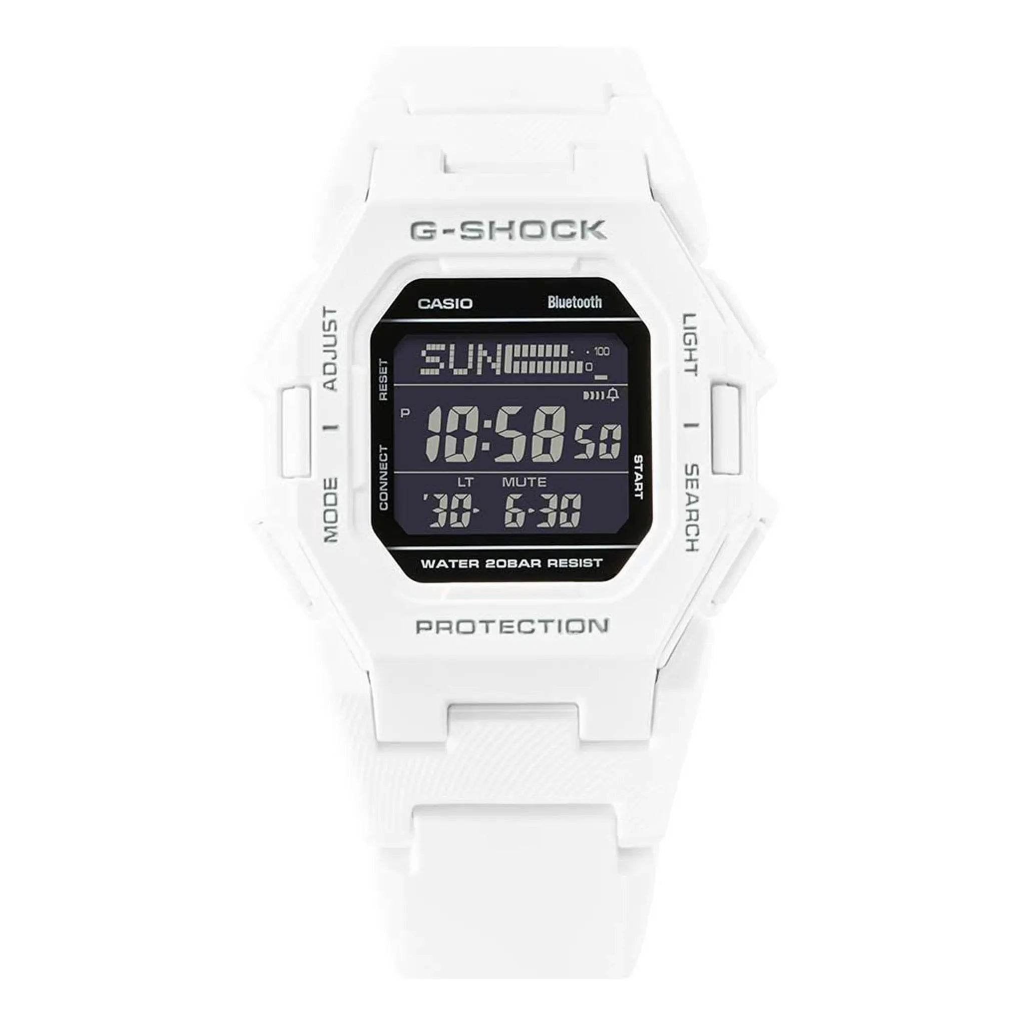 Casio G-Shock GD-B500-1ER Digital Sport Watch for Men - Shock Resistant, Waterproof, White - Perfect for Outdoor Activities, Sports & Daily Wear