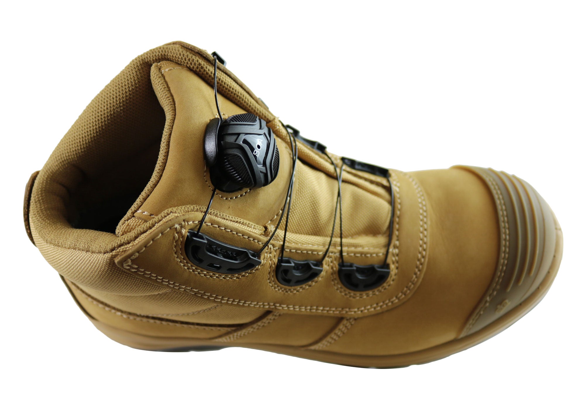 KingGee Tradie Boa Men's Steel Toe Cap Work Boots - Durable Safety Shoes for Construction, Warehouse & Outdoor Work | Slip Resistant & Comfortable for Long Shifts