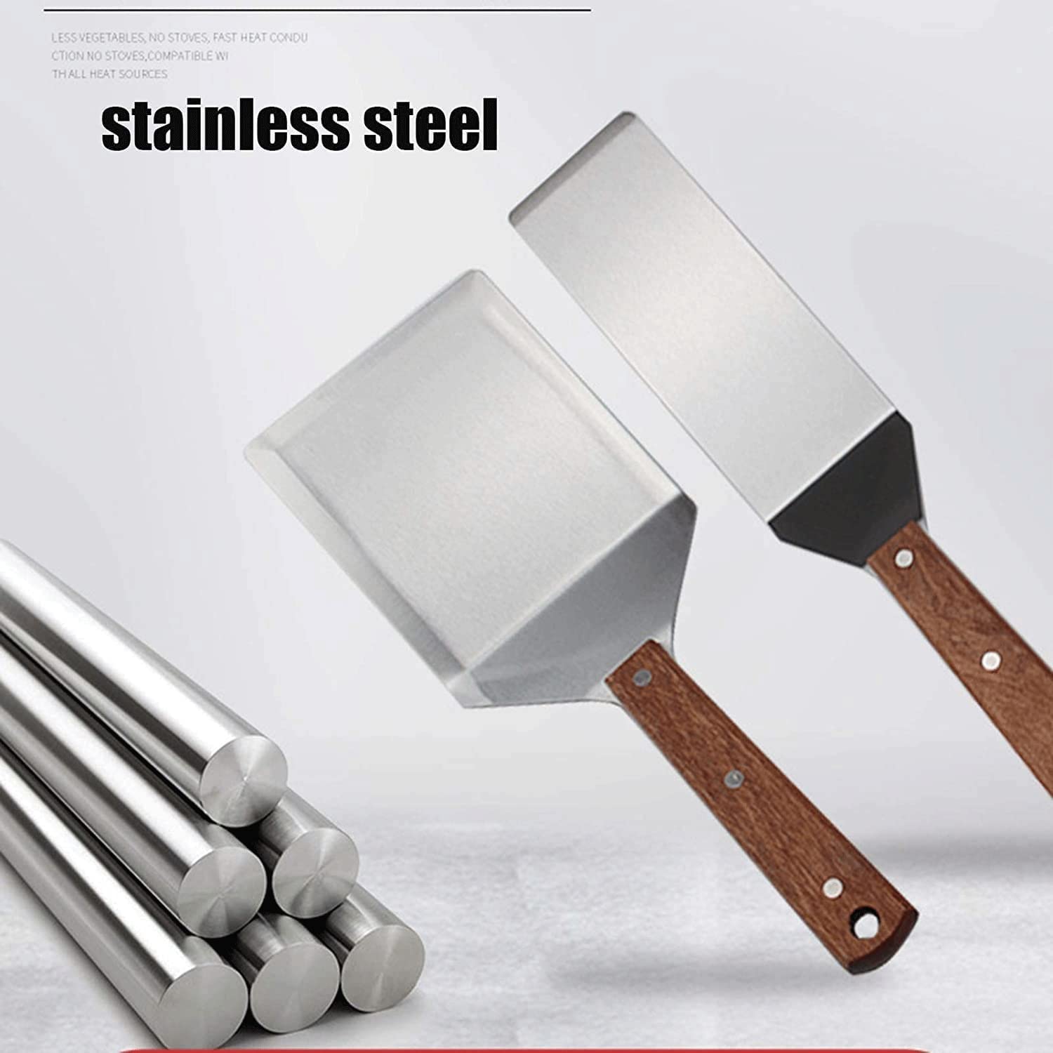 8PCS BBQ Grill Tools Set - Heavy Duty Stainless Steel Fork, Spatula & Tongs with Aluminum Storage Case - Complete Outdoor Cooking Accessories for Grilling, Camping & Backyard Parties - Perfect Gift for Men & Grill Masters