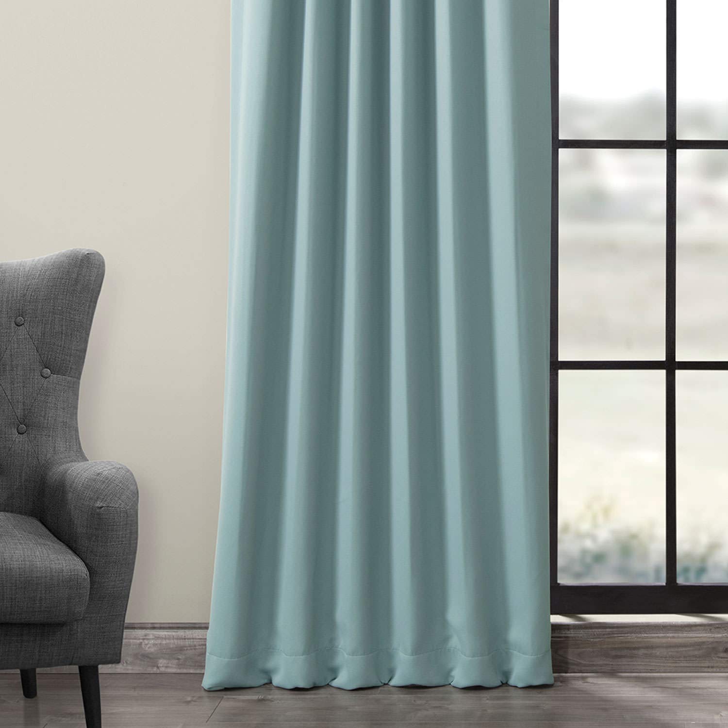 Room Darkening Curtains 108 Inches Long - Blackout Drapes for Bedroom & Living Room (1 Panel, 50x108, Juniper Berry) - Perfect for Home Theater, Nursery & Light Control