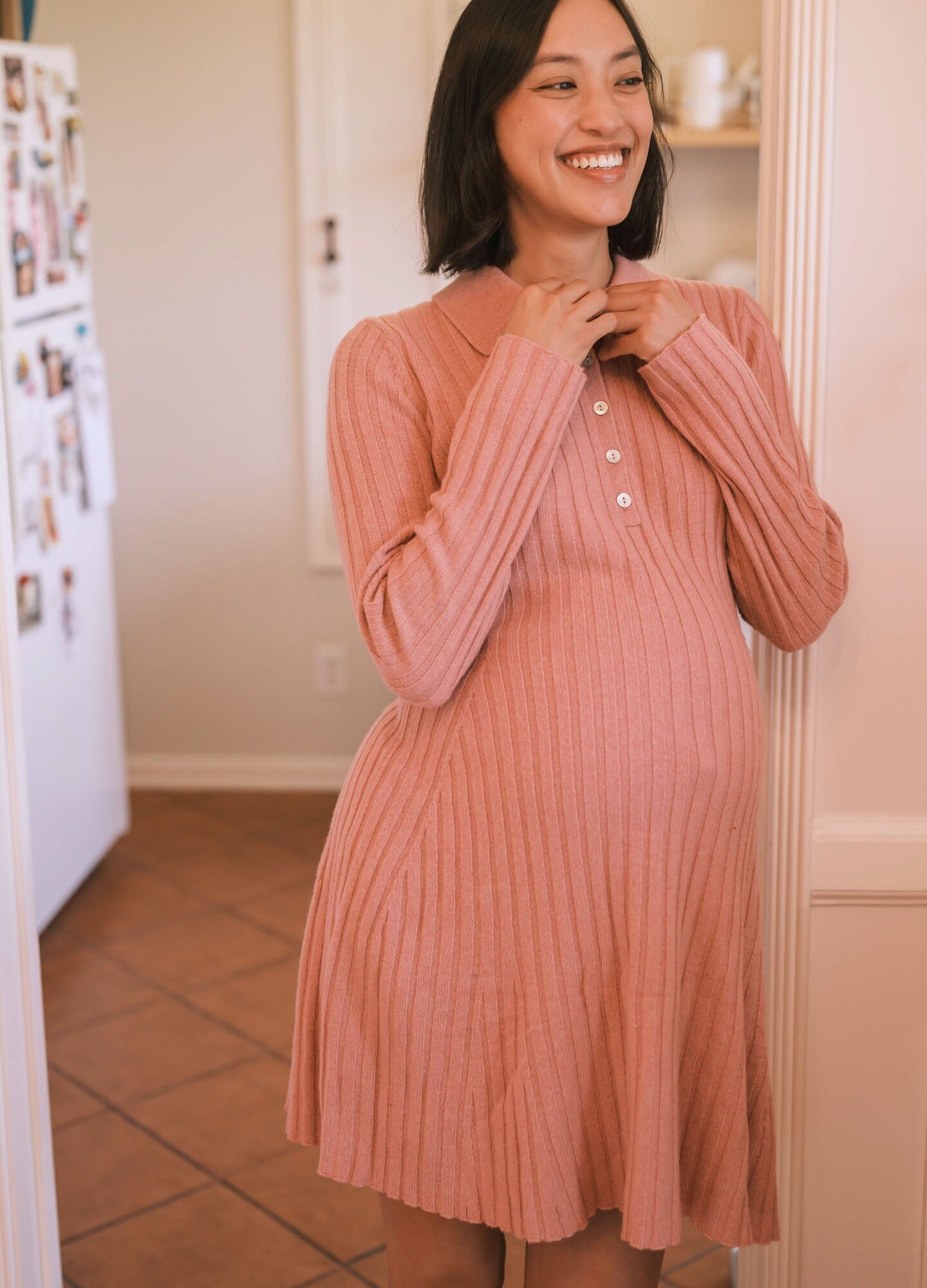 Addie Polo Sweater Dress for Women - Casual Knit Dress with Collar | Perfect for Office, Date Night & Fall Layering