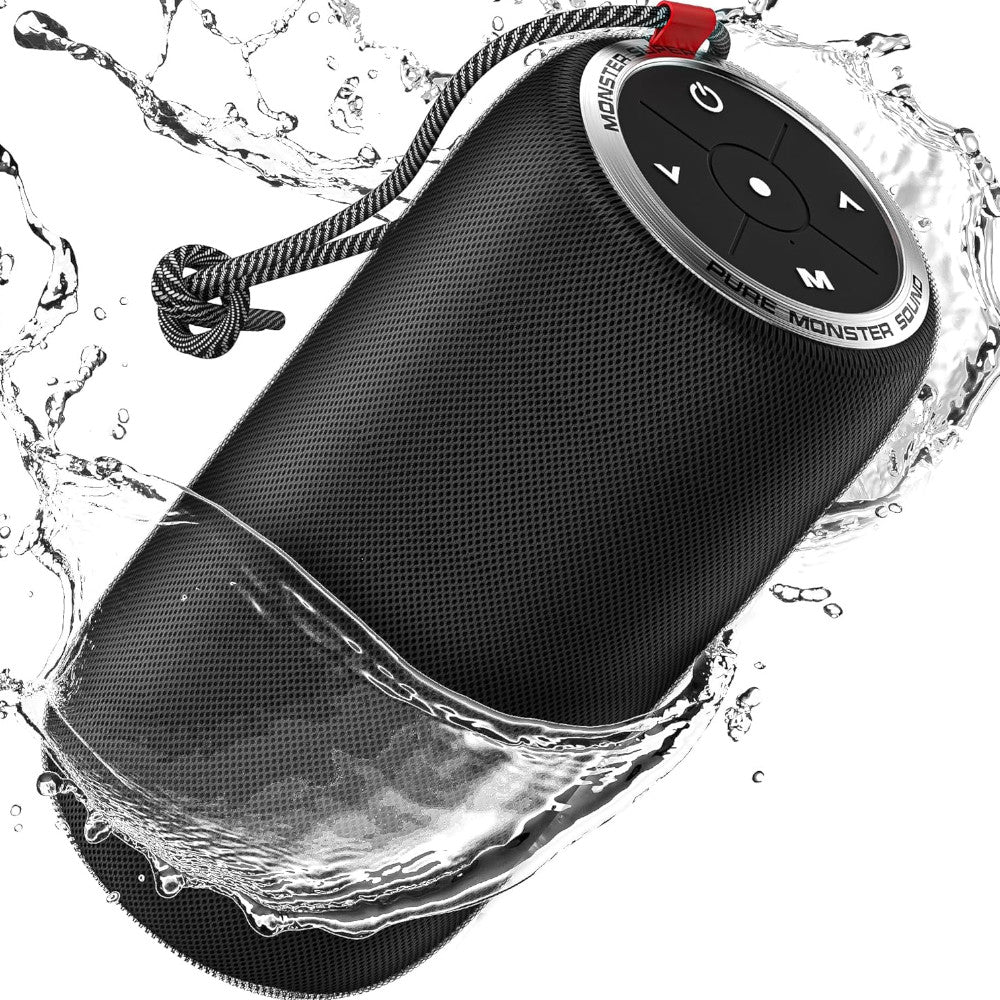 MONSTER S310 Bluetooth Speaker - Portable Wireless Speaker with Powerful Bass, Blemished Packaging - Perfect for Outdoor Parties, Travel & Home Use