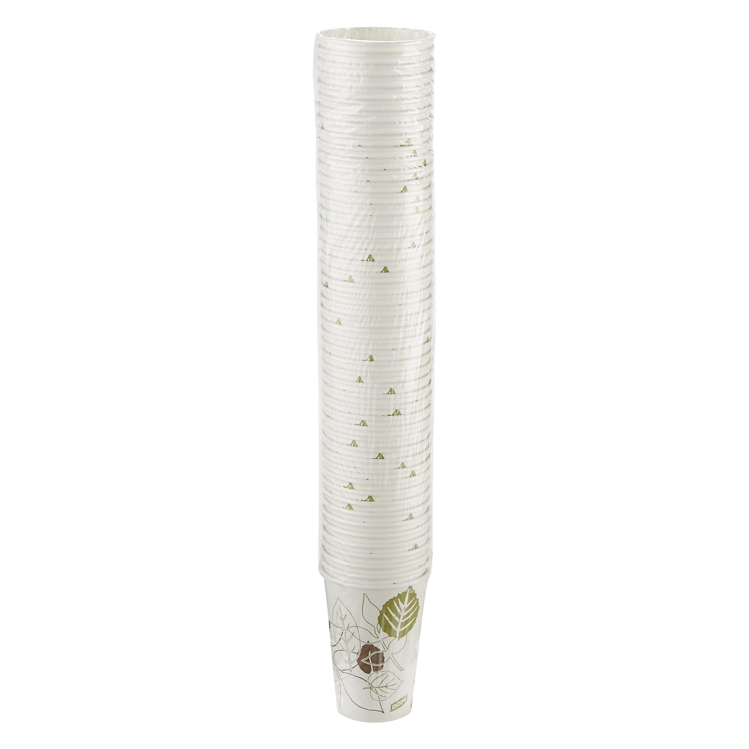 Dixie Pathways Paper Hot Cups with Leaf Design, 16 Oz (1000 Count) – Perfect for Coffee, Tea, and Hot Beverages at Offices, Cafes, and Events