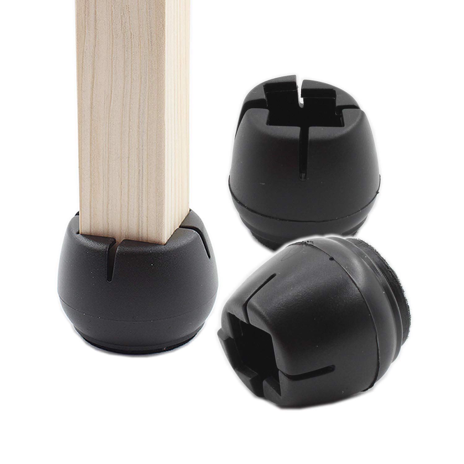 16 Pack Chair Leg Protectors for Hardwood Floors - ULIFESTAR Felt Pads Furniture Protectors for Carpet, Tile & Wood Floors - Non-Slip Felt Bottom Chair Leg Caps - Perfect for Dining Chairs, Office Chairs & Home Furniture Protection