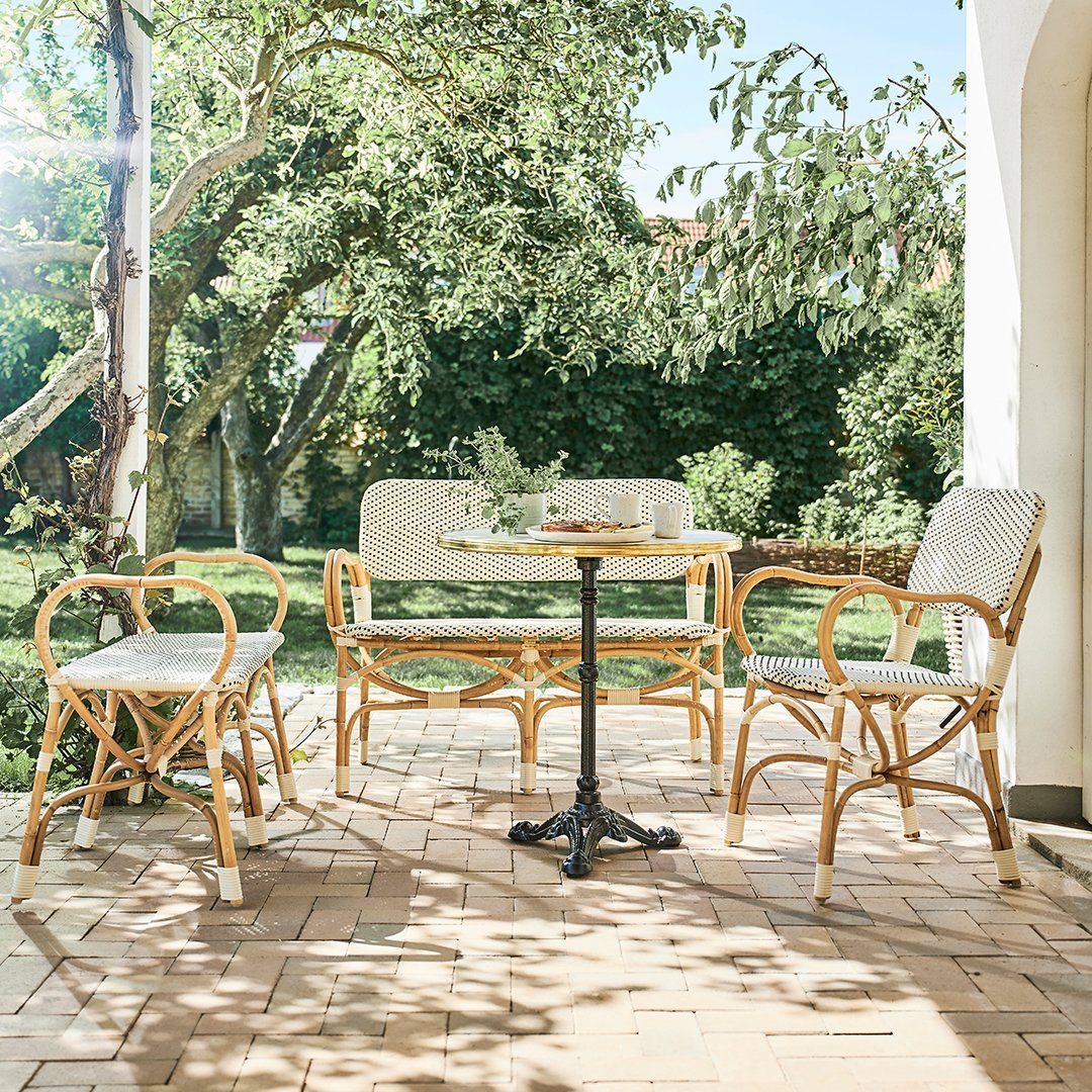 Albini Helg Bistro Chair by Sika Design - Modern Outdoor Dining Chair for Patio, Garden, and Restaurant Use