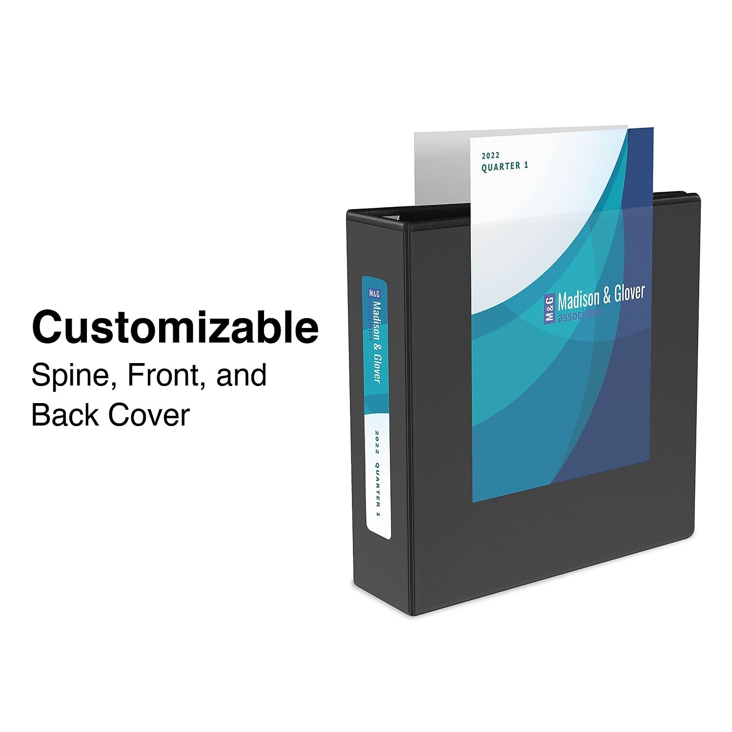 Heavy-Duty 4-Ring Binder with Clear View Cover - Durable Document Organizer for Office, School & Presentations | Letter Size 3 Inch Capacity