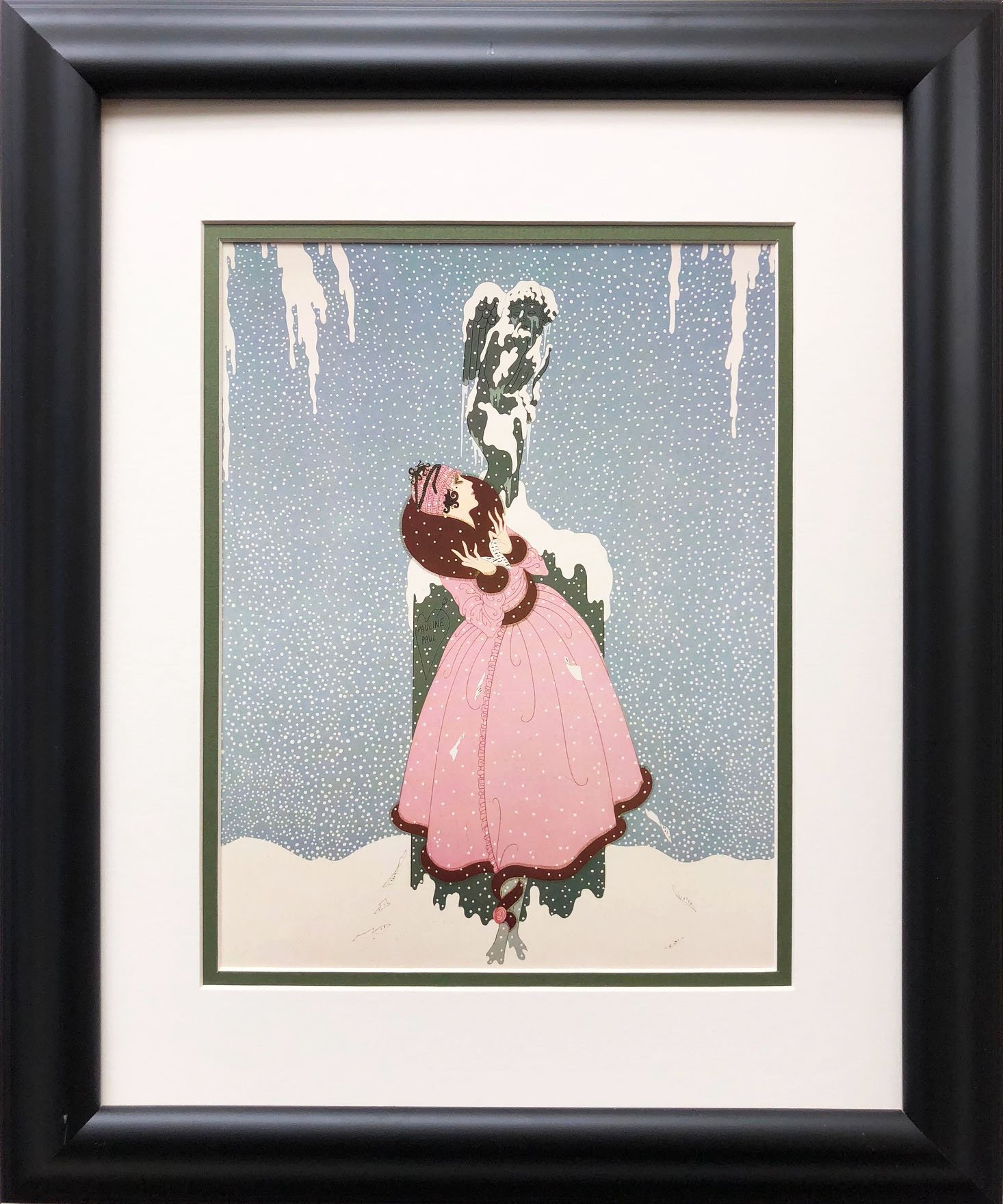 Erte 'The End of The Romance' Art Print - Custom Framed Wall Decor (14